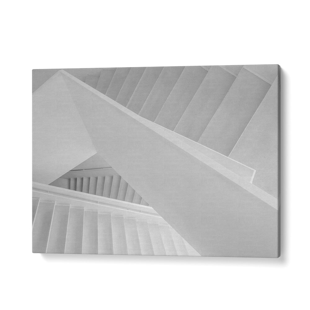 Artful depiction of stairs in monochrome, showcasing STAIRS II, PHOTOGRAPHY PRINTS that highlight urban beauty.