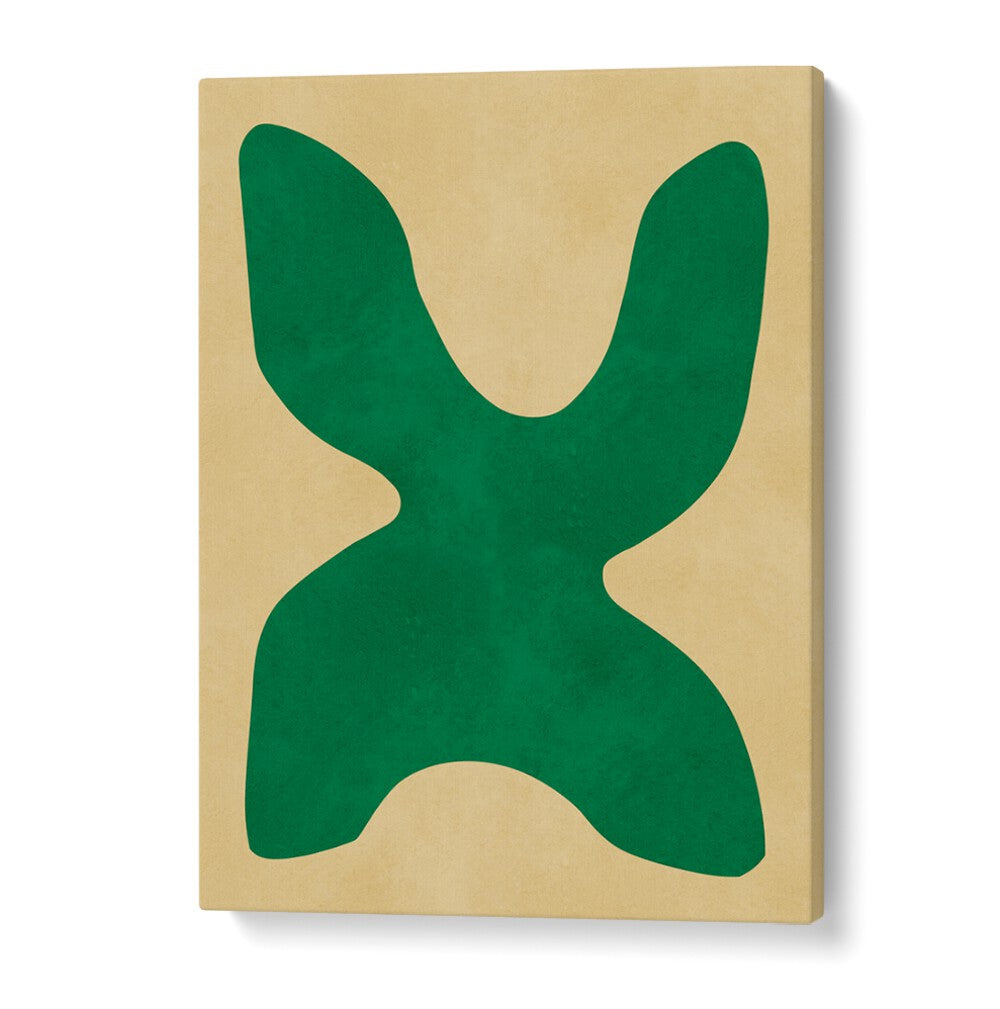 Modern ORGANIC ART XI, GEOMETRIC ART PRINTS featuring a vibrant green abstract design for contemporary spaces.