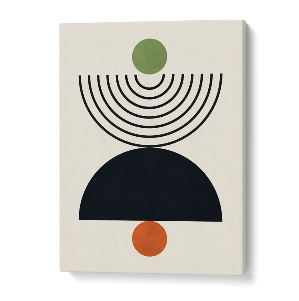 Modern LINES AND CIRCLES XXV, BOHO ART PAINTINGS canvas showcasing creative geometric designs for artistic inspiration.
