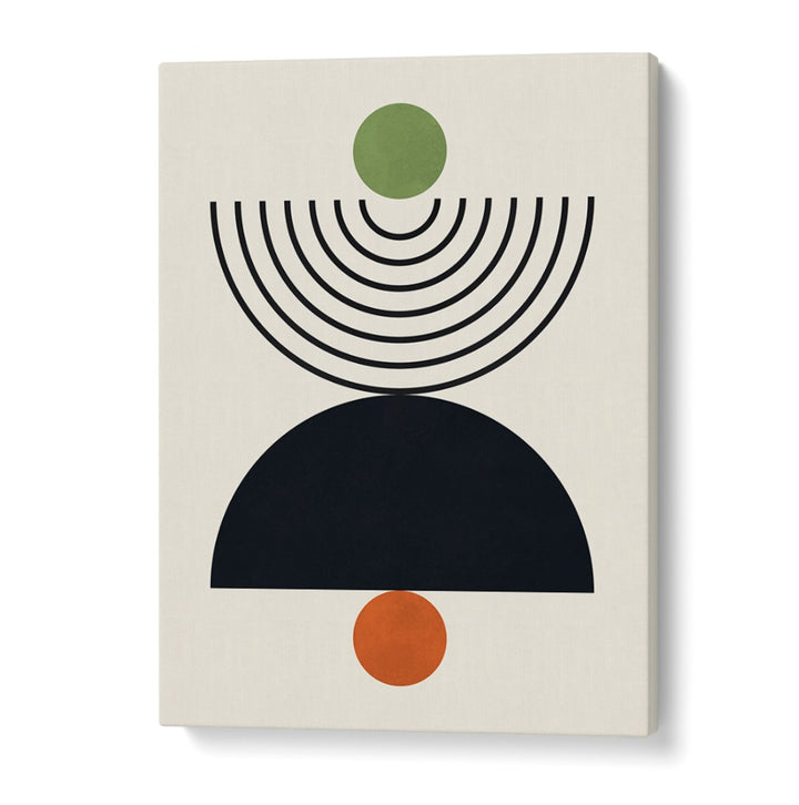 Modern LINES AND CIRCLES XXV, BOHO ART PAINTINGS canvas showcasing creative geometric designs for artistic inspiration.