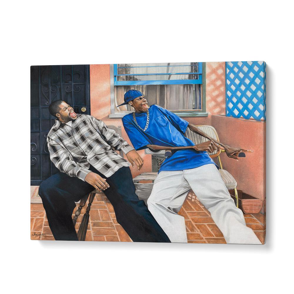 FRIDAY, AFRICAN ART PAINTINGS showcase vibrant street life, perfect for adding character to your space.