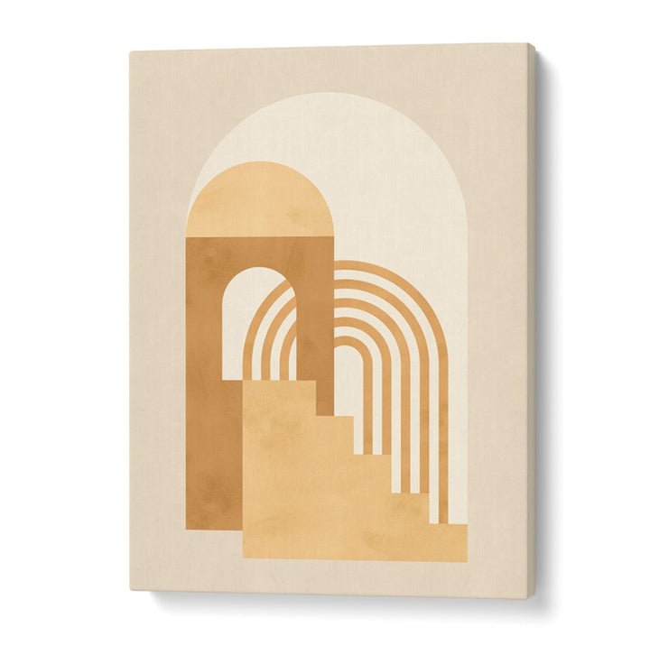 Geometric composition in warm tones, perfect for elevating your space with COMPOSITION, BOHO ART PAINTINGS.
