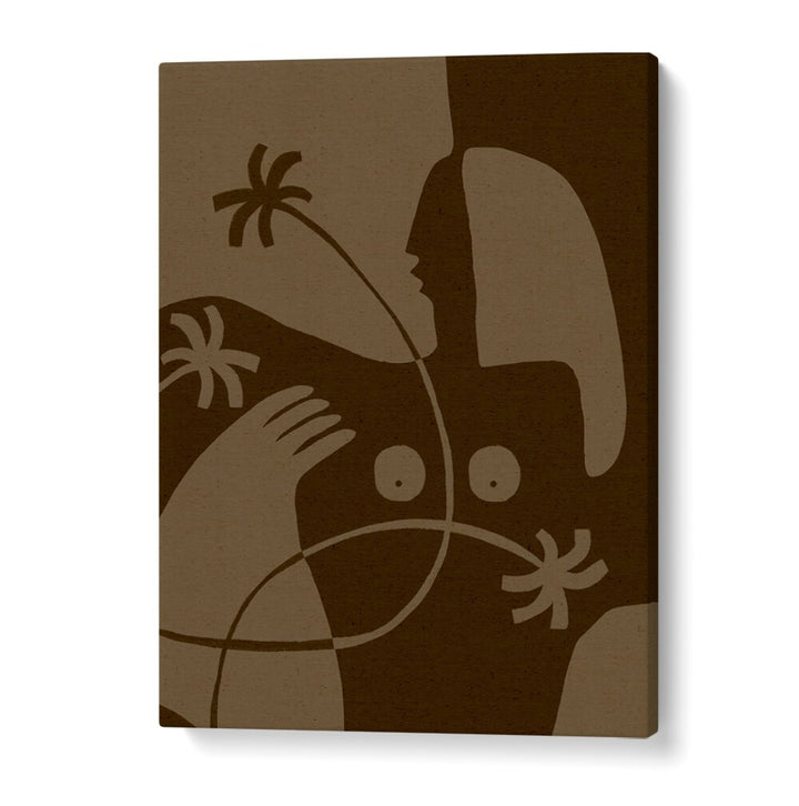 THE LAND STORY VI, BOHO ART PAINTINGS showcases abstract nature-inspired design in rich earthy tones.