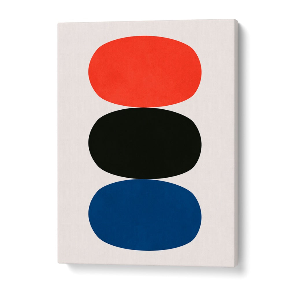 Stylish OVALS IN BALANCE, GEOMETRIC ART PRINTS featuring vibrant colors to elevate your decor and transform your space.