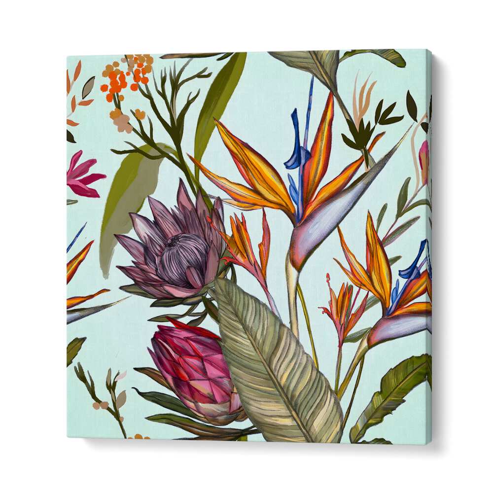 Vibrant PROTEAS AND IRIS, FLORAL FLOWER PAINTINGS bring nature's beauty to your space with stunning floral colors.