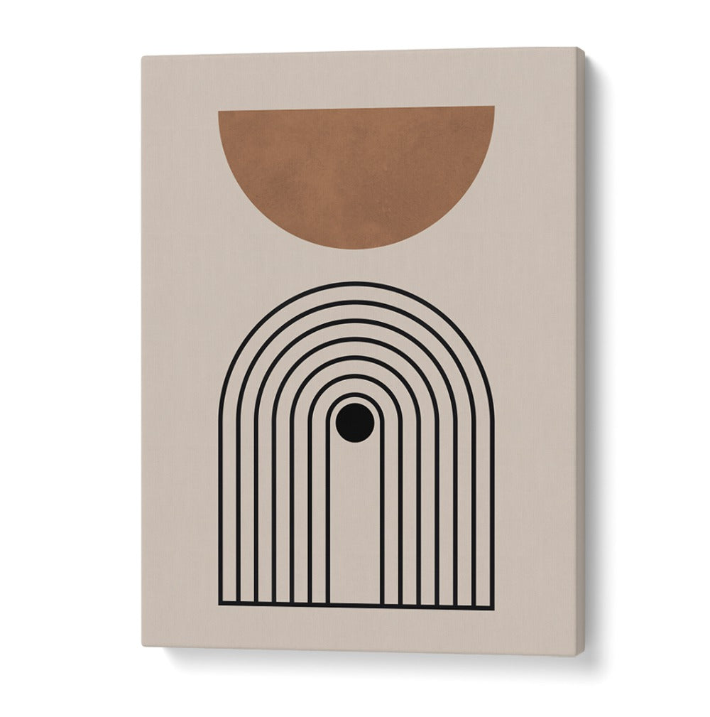 Stylish COMPOSITION V, BOHO ART PAINTINGS featuring unique lines and circles, perfect for inspiring creativity.