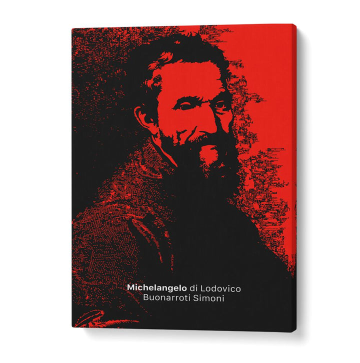 Bold and striking MICHELANGELO, PORTRAITS artwork featuring a unique artistic interpretation for modern spaces.