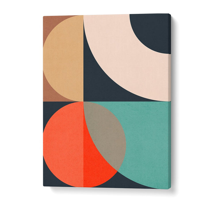 CIRCLES IN HARMONY IV, GEOMETRIC ART PRINTS showcase vibrant colors and shapes, adding elegance to any living space.