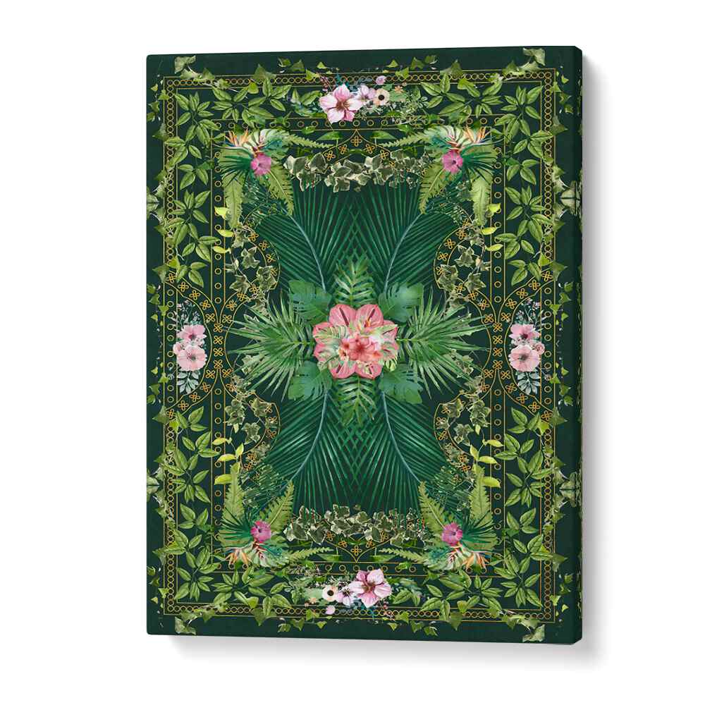 Vibrant TROPICAL FOLIAGE X, FLORAL FLOWER PAINTINGS featuring lush leaves and vivid colors for a refreshing home decor.