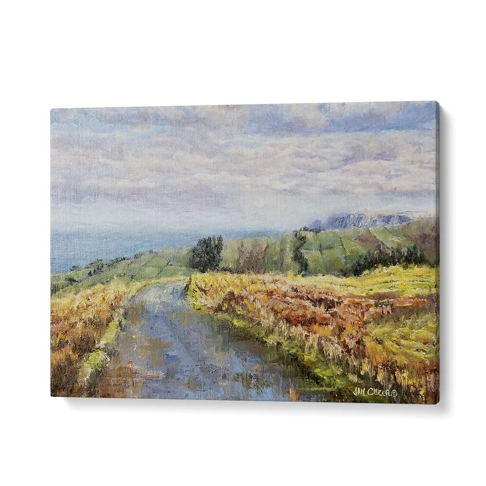 Breathtaking ANTRIM COAST, LANDSCAPE PAINTINGS showcasing vibrant Irish vistas for your home decor.