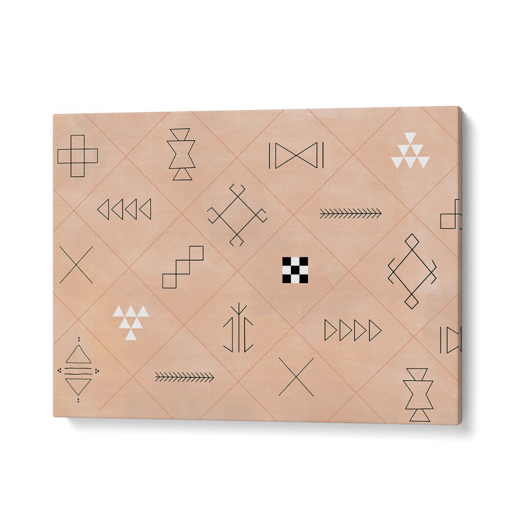 Discover unique SYMBOLS, BOHO ART PAINTINGS featuring geometric designs by Elena Ristova for modern decor.