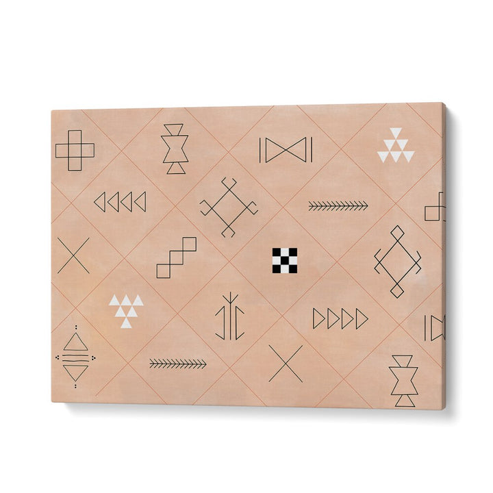 Discover unique SYMBOLS, BOHO ART PAINTINGS featuring geometric designs by Elena Ristova for modern decor.