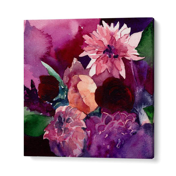 DAHLIAS SMALL , FLORAL FLOWER PAINTINGS