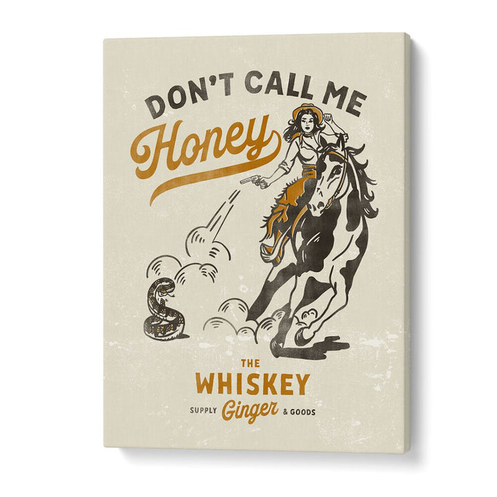Bold Western Cowgirl art titled HONEY II, COWBOY, showcasing strength and spirit for fearless women at The Whiskey.