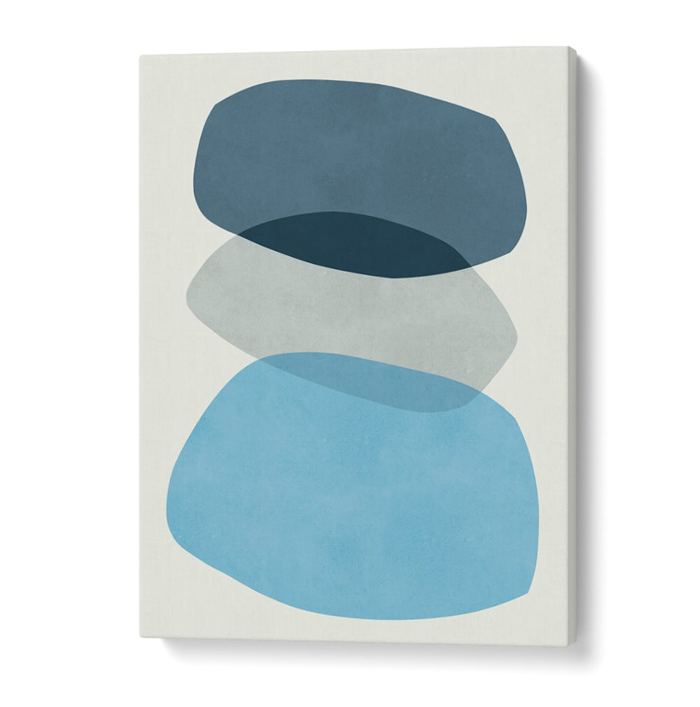 ROCK OVERLAY, ABSTRACT PAINTINGS showcase soothing hues, perfect for enhancing outdoor aesthetics with a modern touch.