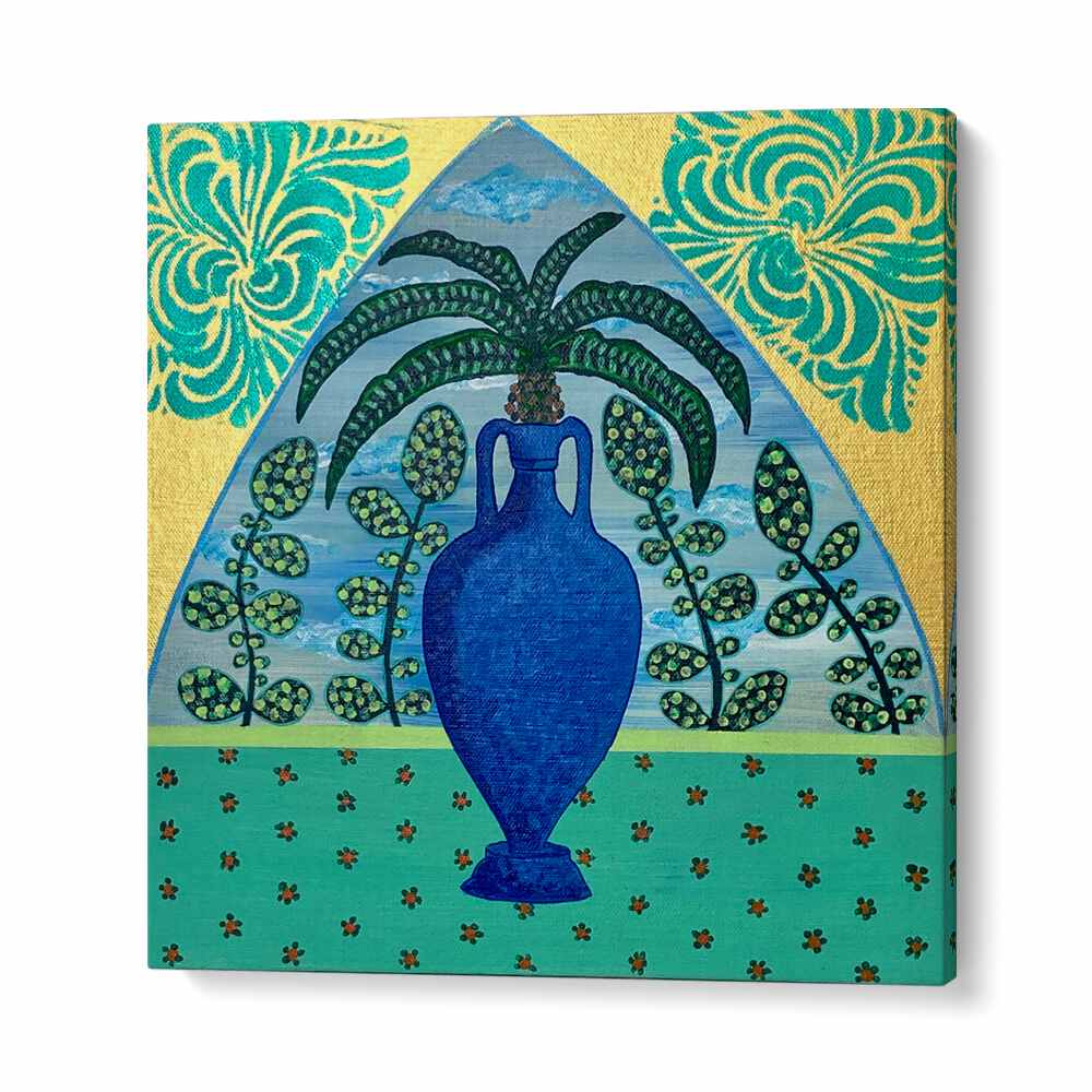 Vibrant PALM TREE, FLORAL FLOWER PAINTINGS showcasing tropical elegance for your home decor transformation.