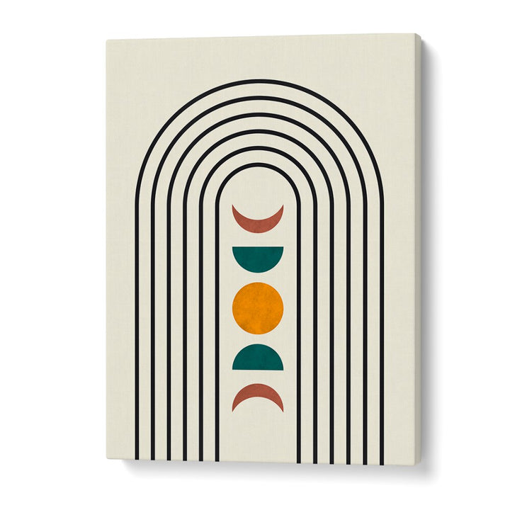 Transform your space with ARCS IV, BOHO ART PAINTINGS featuring dynamic lines and vibrant shapes in modern aesthetics.