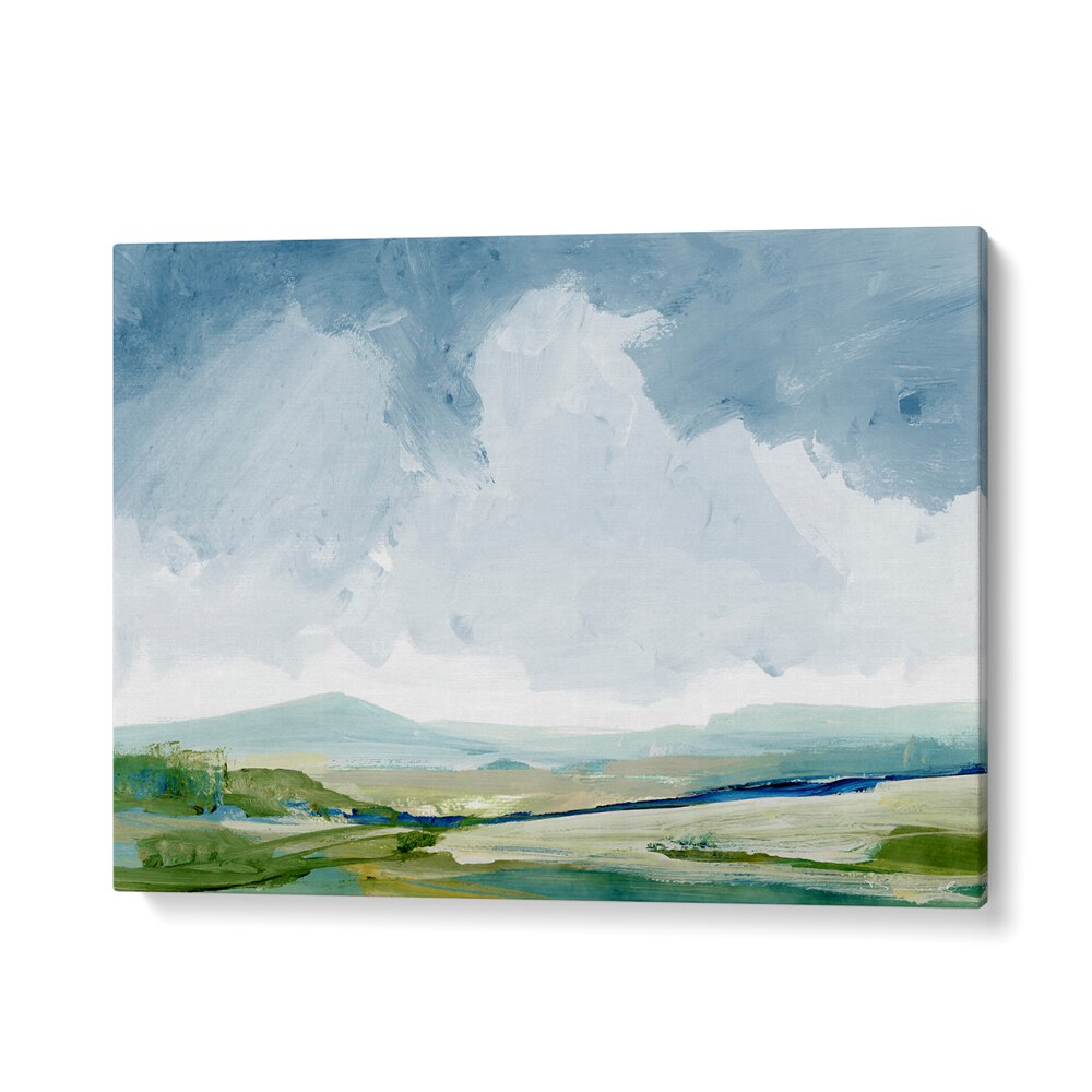 Serene BERRY BROOK, LANDSCAPE PAINTINGS featuring tranquil skies and lush landscapes, perfect for nature-inspired decor.