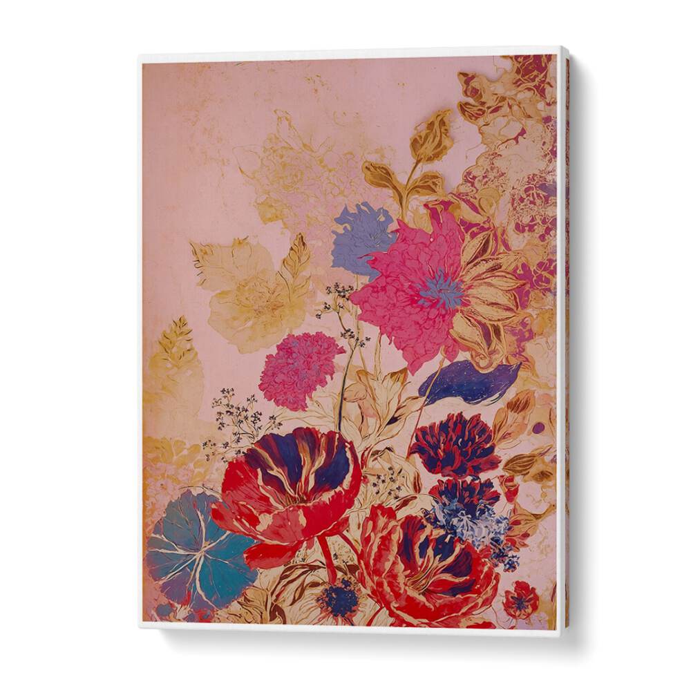 VINTAGE FLOWERS II, FLORAL FLOWER PAINTINGS bring elegance and nostalgia to your space with vibrant blooms and soft hues.