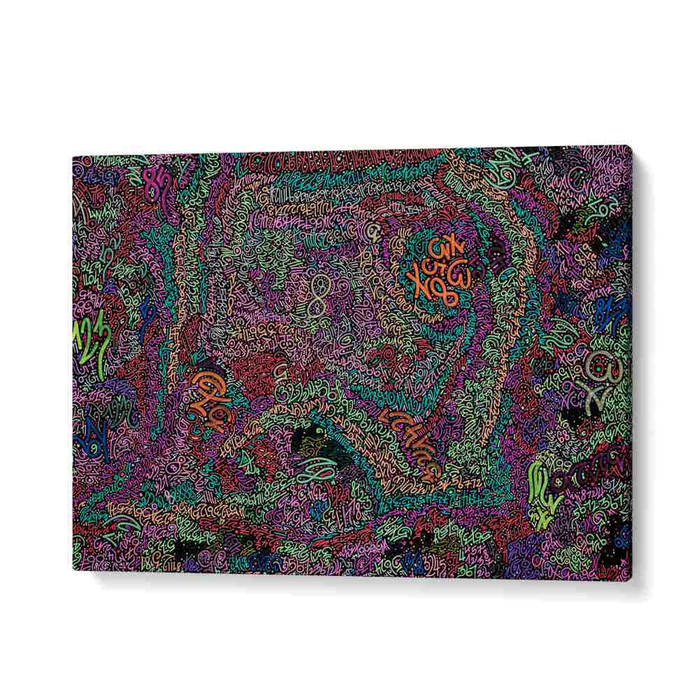 Vibrant NEON NUMBERS, DOODLE ART PAINTINGS add a contemporary flair to any space with their imaginative designs.
