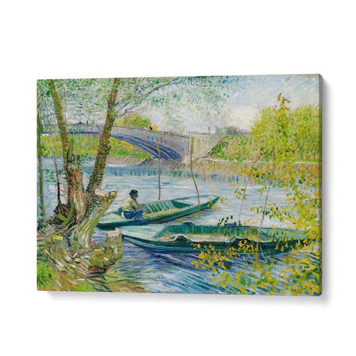 FISHING IN SPRING, (1887) ,  VINTAGE PAINTINGS