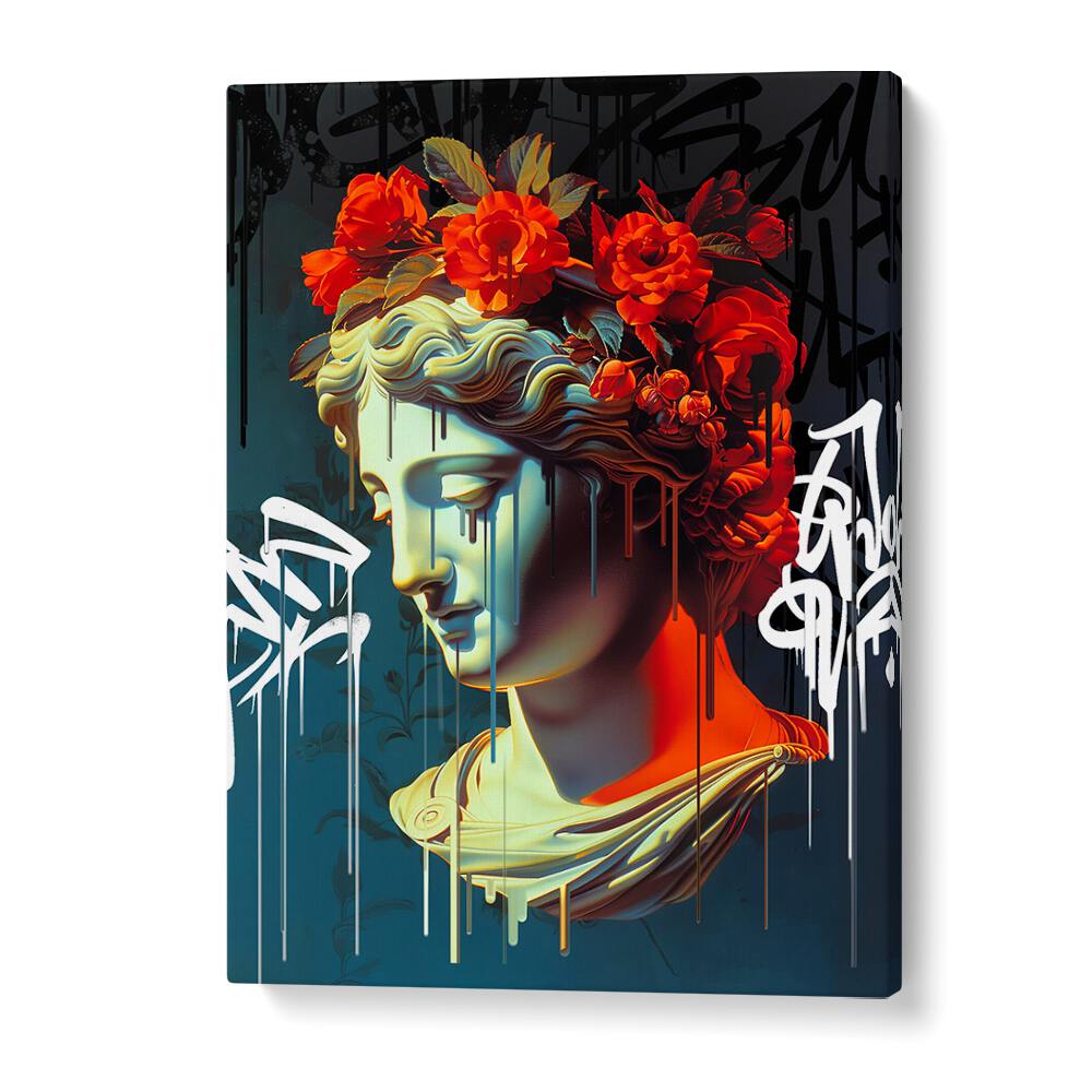 VANDAL CASANDRA, ALTERED ART PRINTS by DIKHOTOMY blends modern aesthetics with rebellious flair for your space.