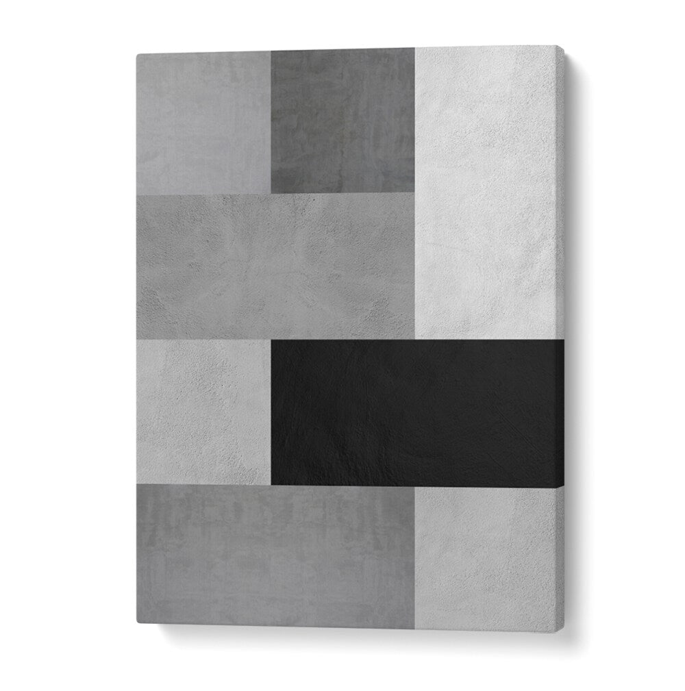 Sophisticated GRAY TEXTURES IV, GEOMETRIC ART PRINTS showcasing a blend of gray and black textures for creative projects.