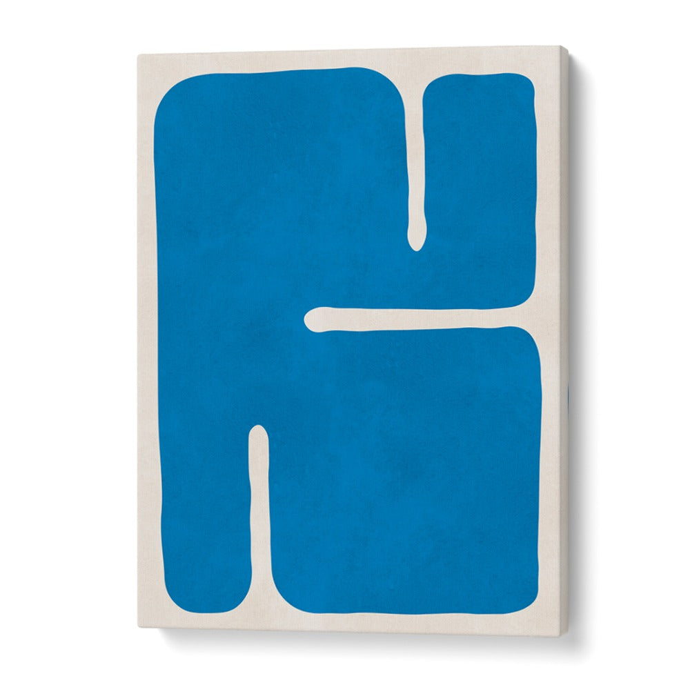 Bright blue ORGANIC VI, GEOMETRIC ART PRINTS showcase modern design and eco-friendly materials for stylish decor.