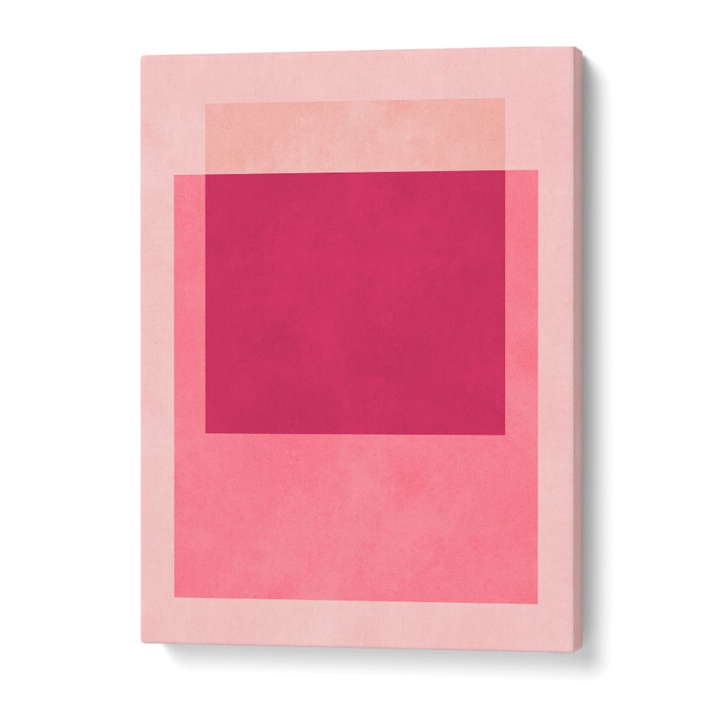 Stunning OVERLAPPING XII, GEOMETRIC ART PRINTS featuring layered shapes in soft hues, perfect for modern decor.