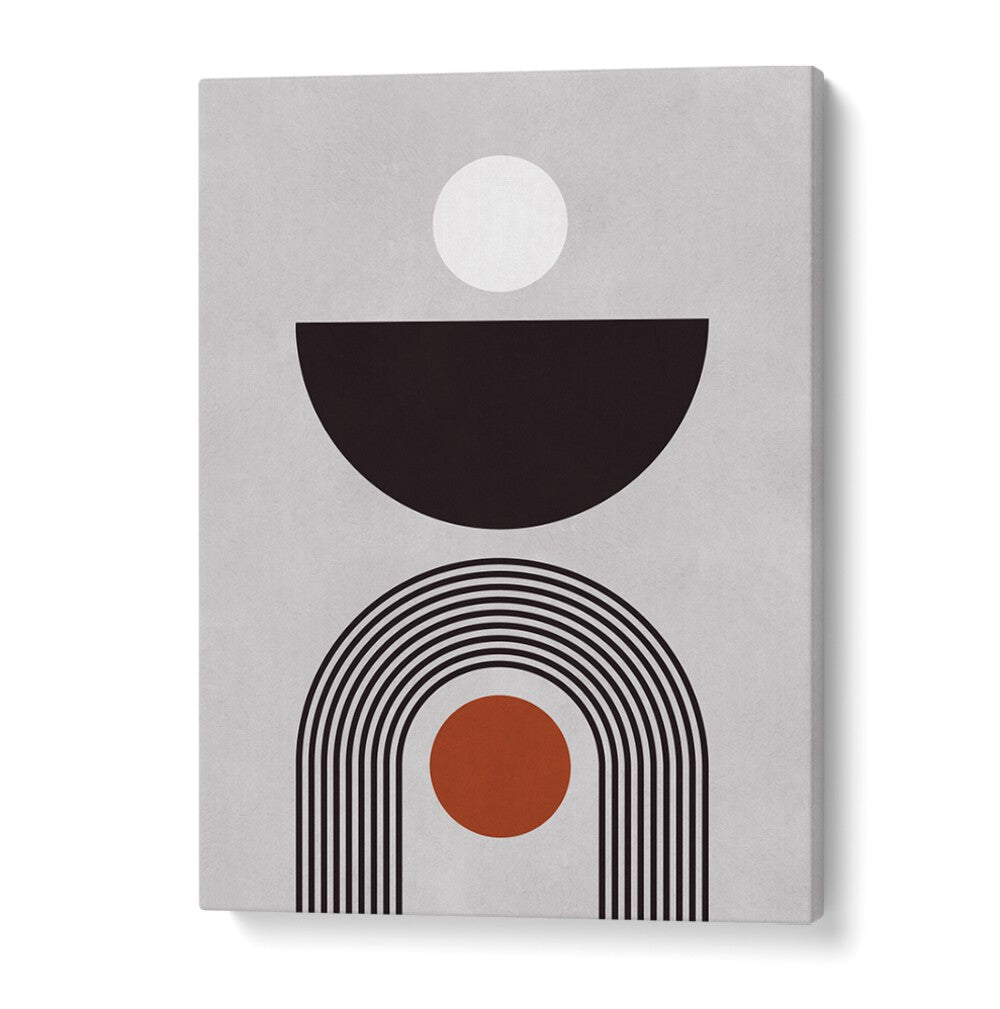 Modern LINES AND CIRCLES XV, BOHO ART PAINTINGS featuring geometric shapes in a chic design, perfect for any decor.