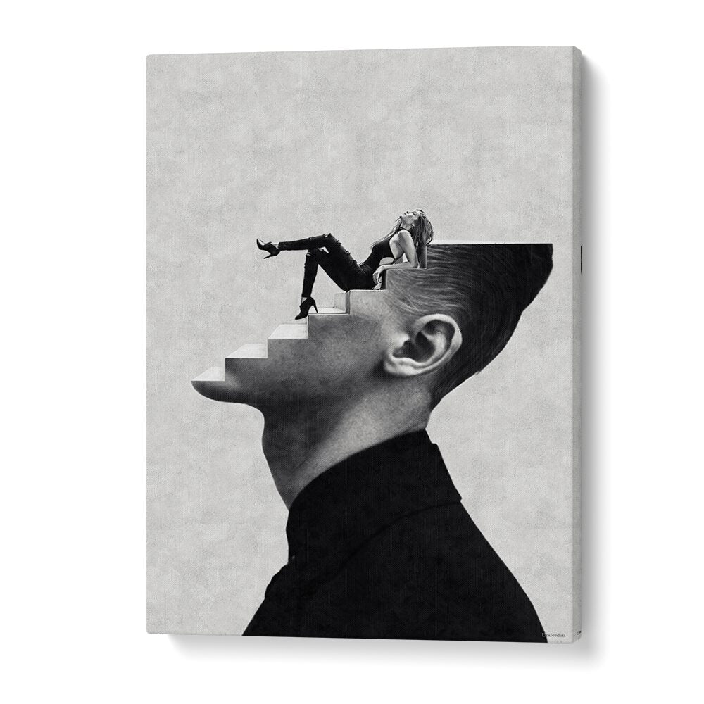 Surreal art print "It's a Woman's World" by Underdott, featuring a creative exploration of imagination.