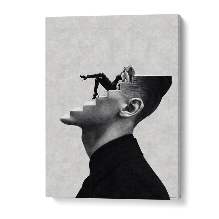 Surreal art print "It's a Woman's World" by Underdott, featuring a creative exploration of imagination.