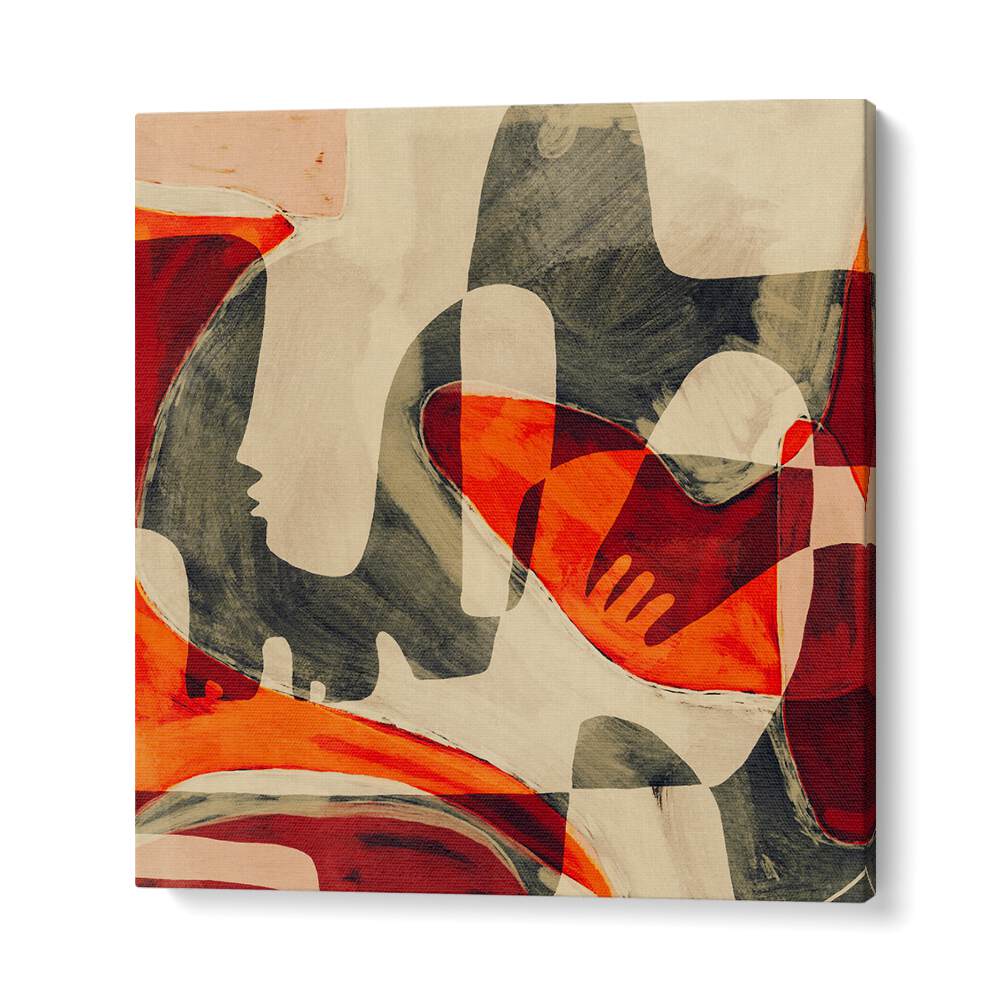 Colorful abstract design featuring UNFOLDING III, BOHO ART PAINTINGS to enhance any modern decor.