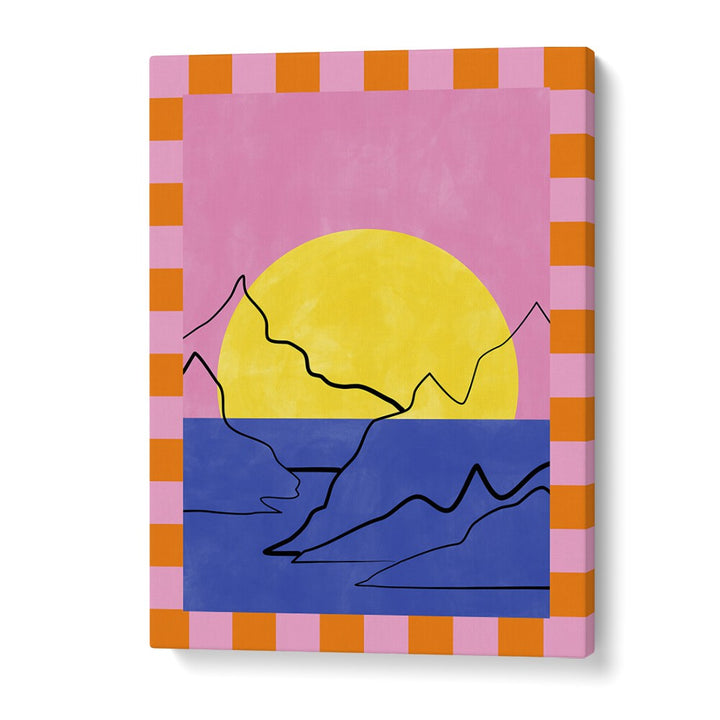 Vibrant DROWNING SUN, LANDSCAPE PAINTINGS by Elena Ristova, showcasing stunning colors and nature's beauty.