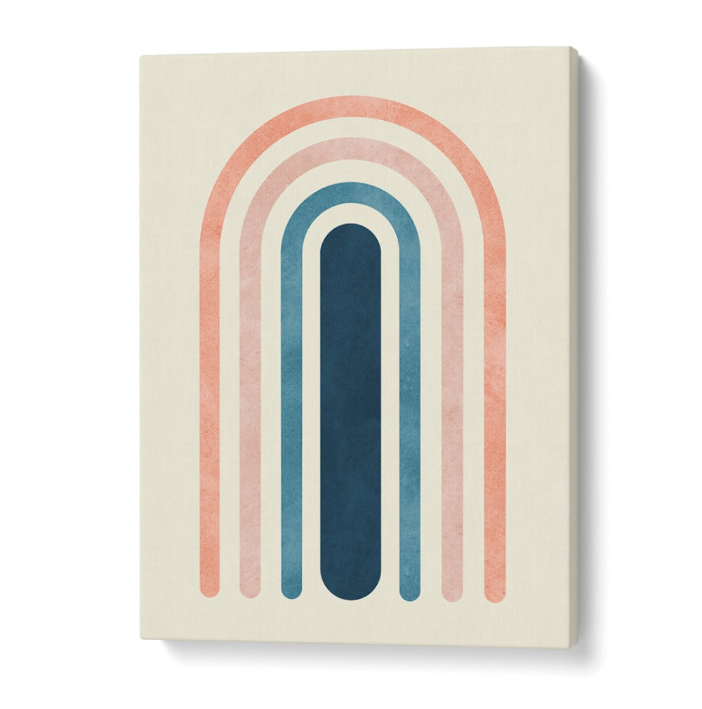 Stylish LINES AND ARCS III, BOHO ART PAINTINGS featuring colorful arch designs, perfect for modern decor.