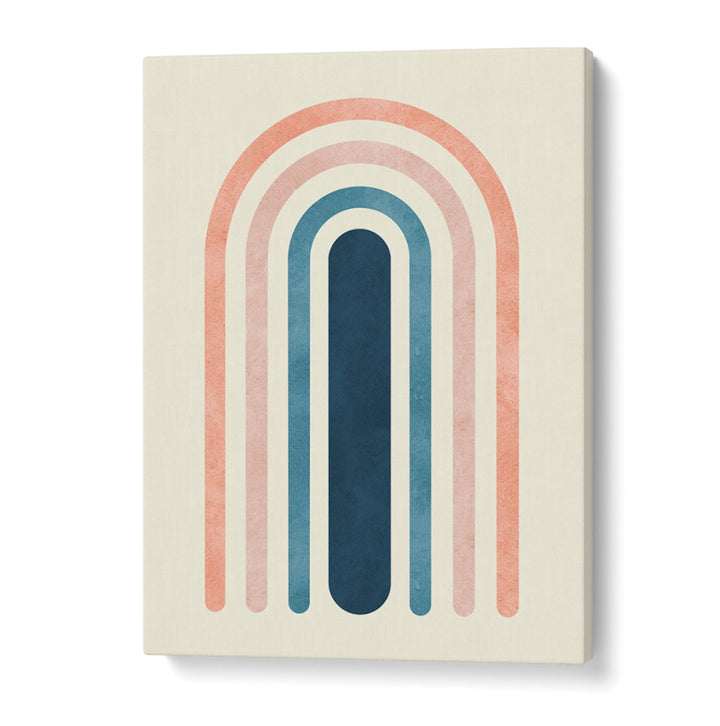 Stylish LINES AND ARCS III, BOHO ART PAINTINGS featuring colorful arch designs, perfect for modern decor.