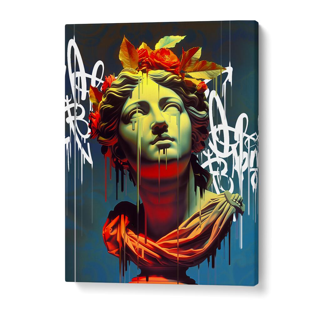 VANDAL IRIS, ALTERED ART PRINTS by DIKHOTOMY, a vibrant piece combining modern art with timeless elegance.