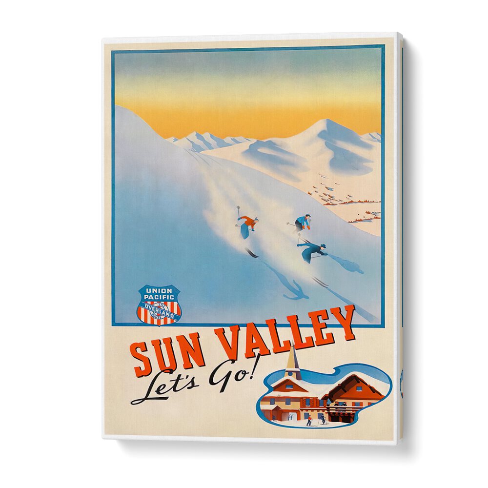 Discover the charm of SUN VALLEY with our vintage travel posters, perfect for any nostalgic art lover.