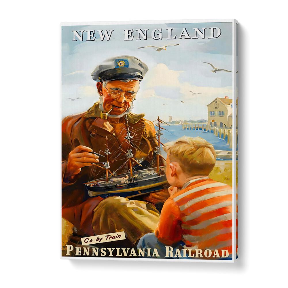 Explore nostalgia with NEW ENGLAND, VINTAGE TRAVEL POSTERS showcasing charming scenes and rich history.
