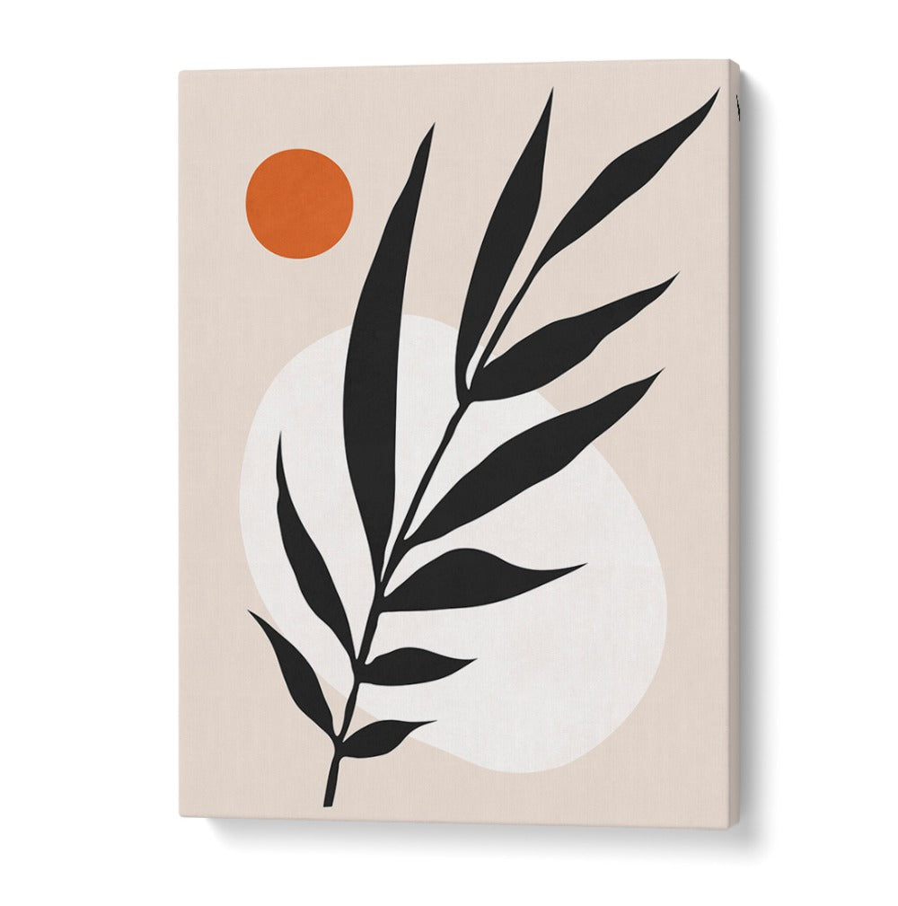 Stylish WATERCOLOR V, BOHO ART PAINTINGS featuring elegant leaves and warm tones, perfect for modern home decor.