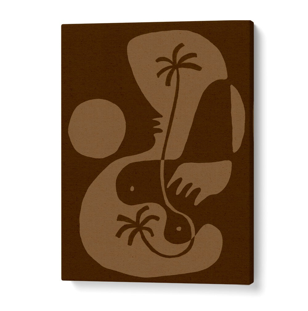 Stylish Boho art painting, "THE LAND STORY V," perfect for enhancing any adventurous space.