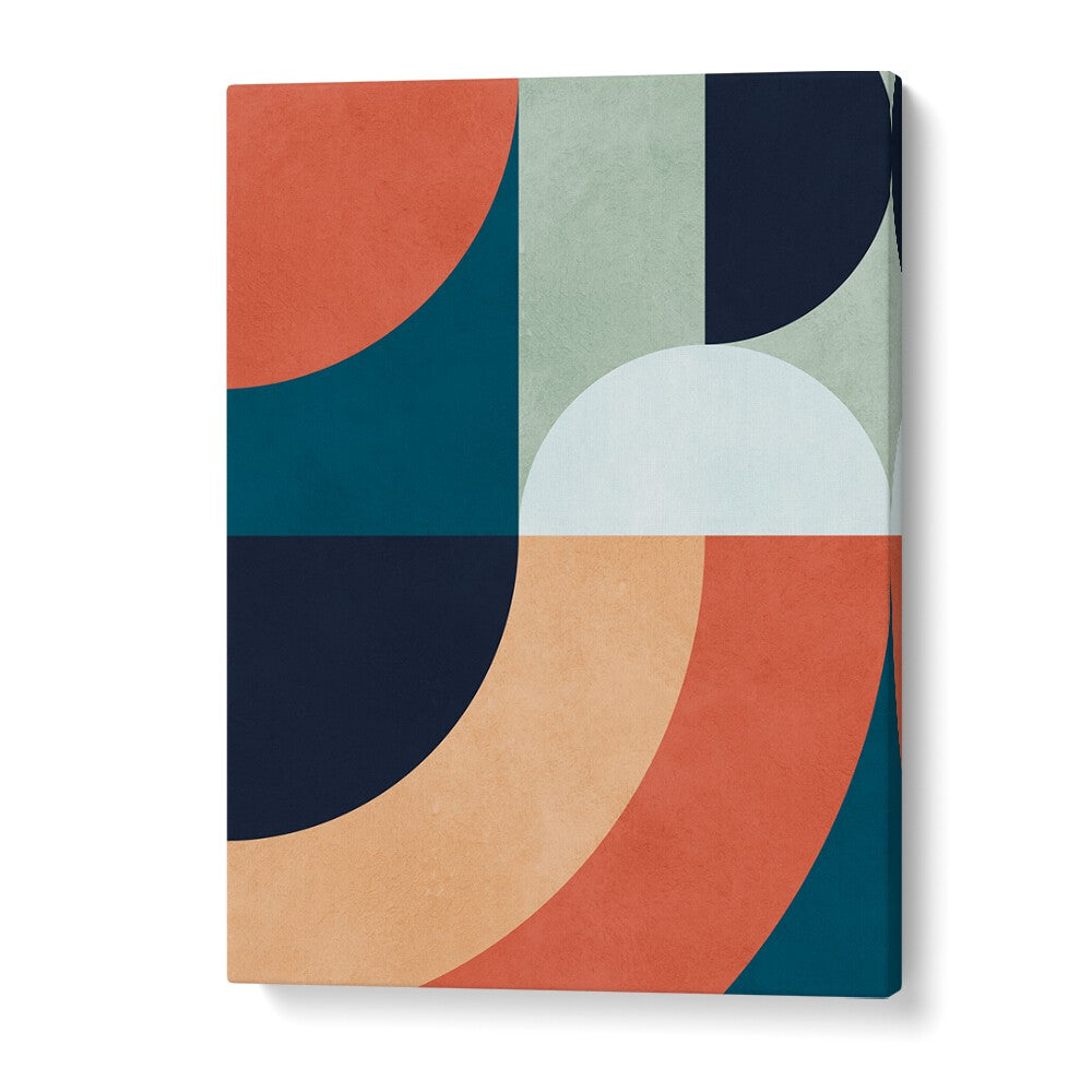 CIRCLES IN HARMONY XIV, GEOMETRIC ART PRINTS showcase vibrant colors and shapes, perfect for modern decor.