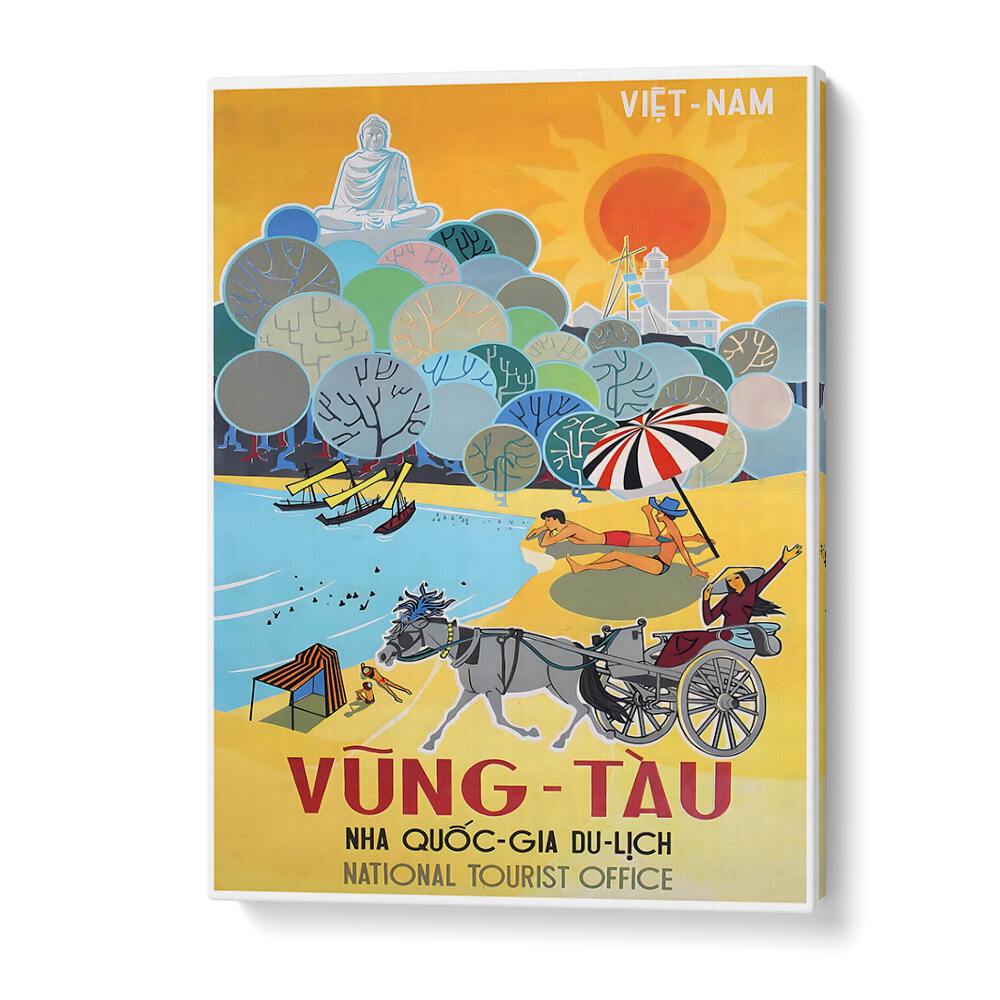 VUNG-TAU, VINTAGE TRAVEL POSTERS capture the vibrant spirit of Vietnam's beautiful coastline in stunning wall art.