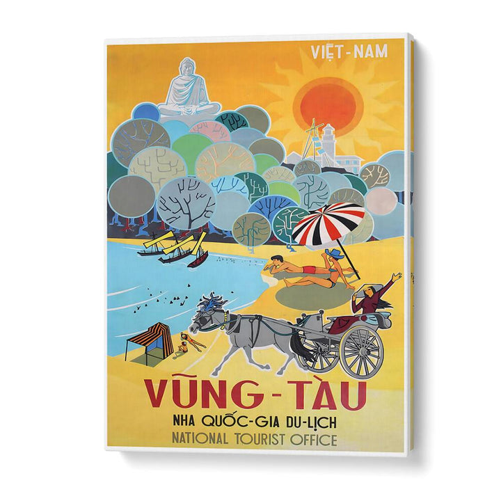 VUNG-TAU, VINTAGE TRAVEL POSTERS capture the vibrant spirit of Vietnam's beautiful coastline in stunning wall art.
