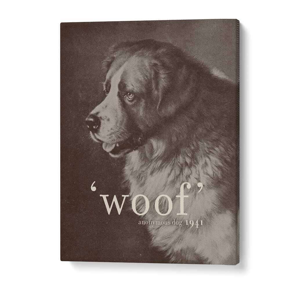 FAMOUS QUOTE DOG, QUOTES poster featuring a classic dog portrait by Florent Bodart, perfect for art lovers.