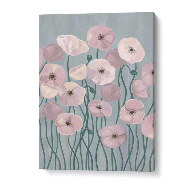 Delicate LIGHT POPPIES, FLORAL FLOWER PAINTINGS brightening up your space with a soft, elegant touch.