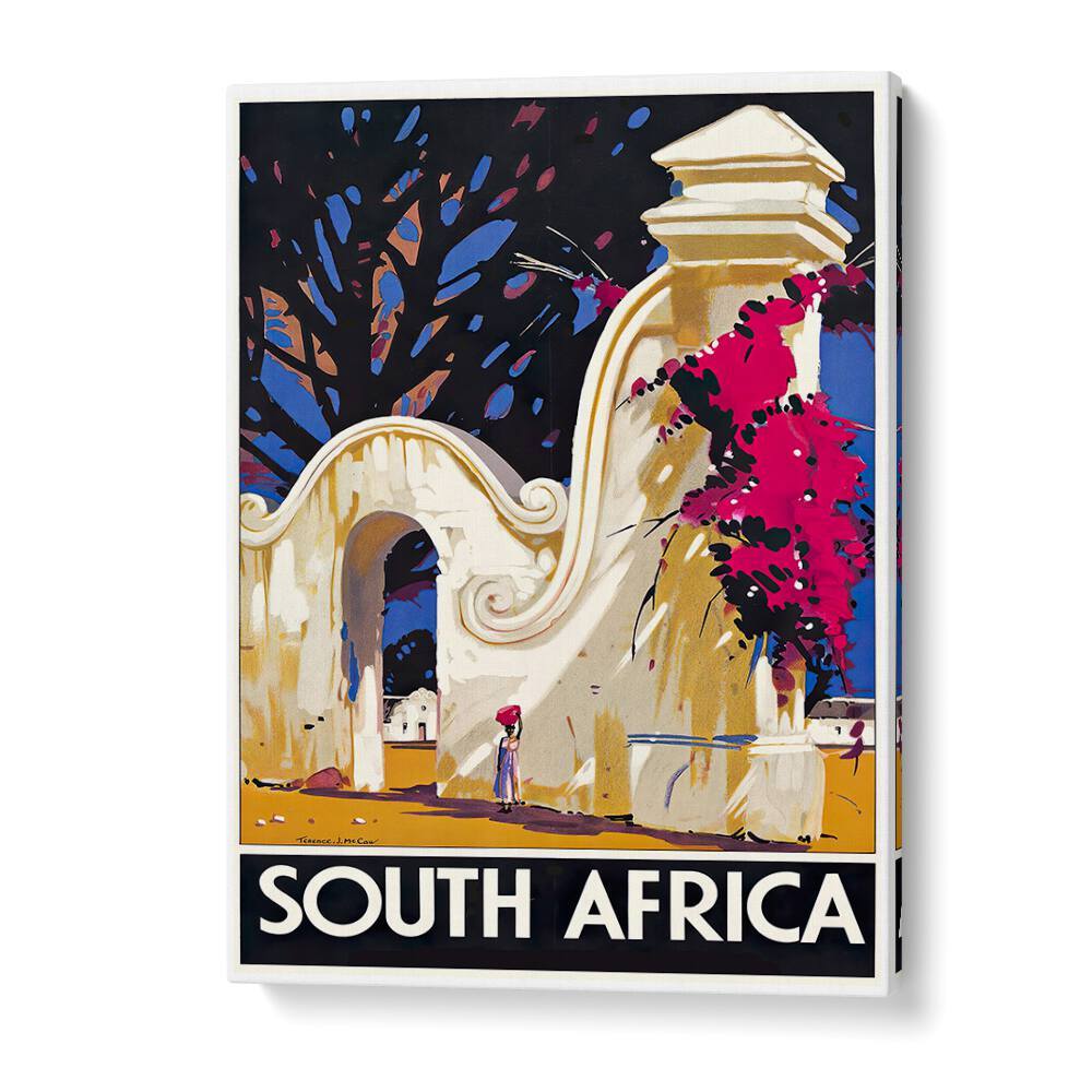 Colorful SOUTH AFRICA II, VINTAGE TRAVEL POSTERS showcasing iconic landscapes and culture, perfect for decor.