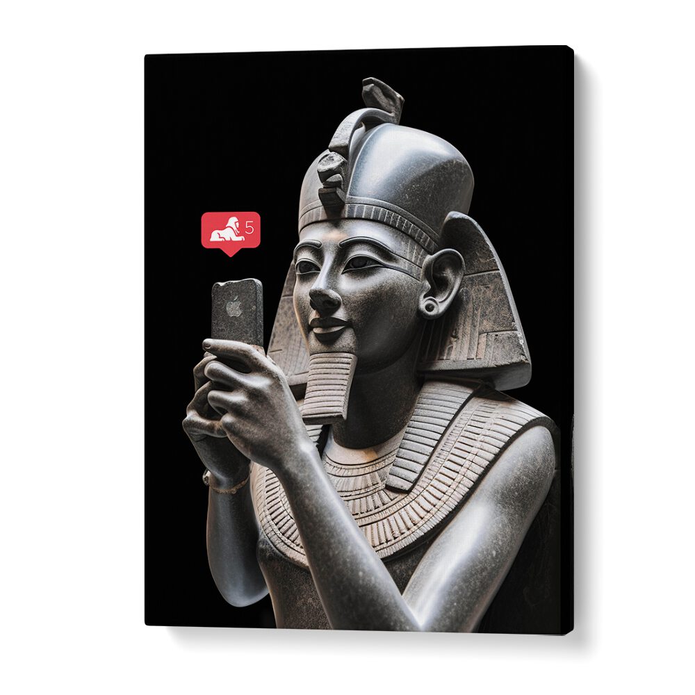 Elevate your space with CHILL RAMSES, ALTERED ART PRINTS by Dikhotomy, blending traditional and contemporary artistry.