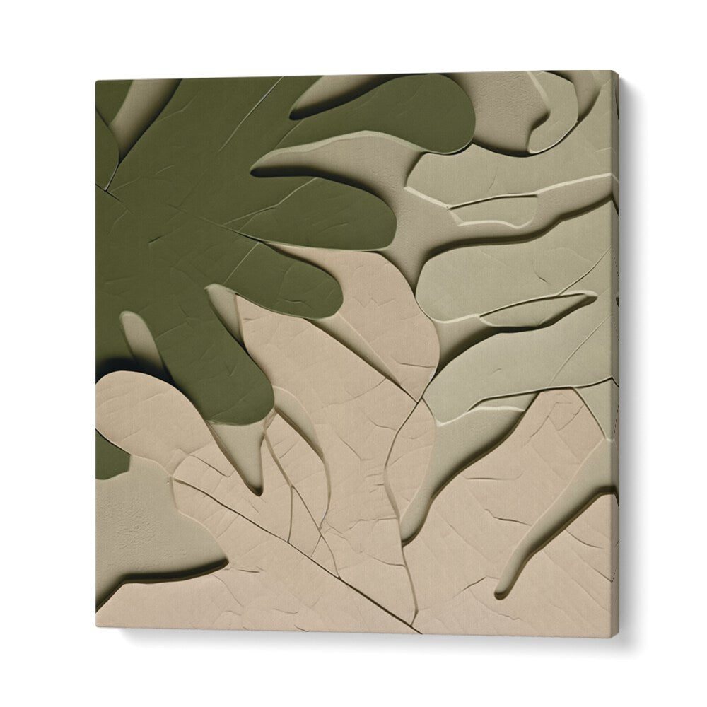 Elegant SKETCH FAUNE IV, FLORAL FLOWER PAINTINGS features textured leaves, blending artistry and creativity in design.