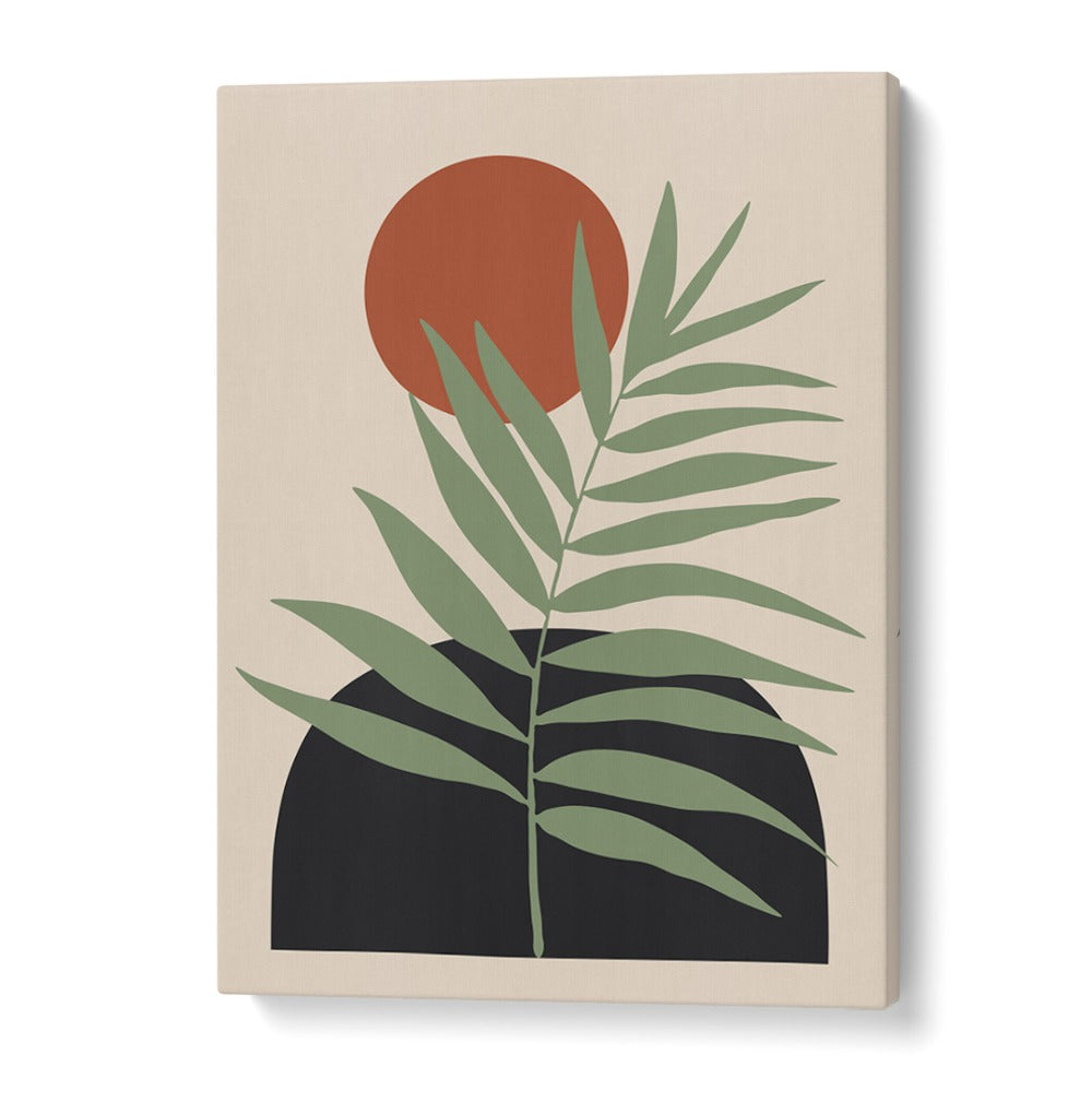 Vibrant FLORAL COMPOSITION III, BOHO ART PAINTINGS, showcasing lush greenery and warm tones for elegant decor.